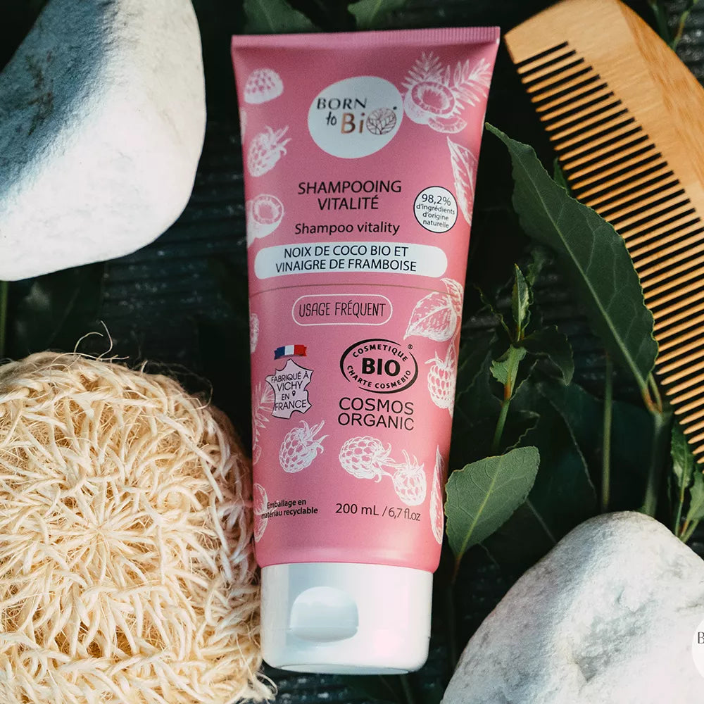 Sampon kókuszdióval és málnaecettel – Bio minősítésű-3